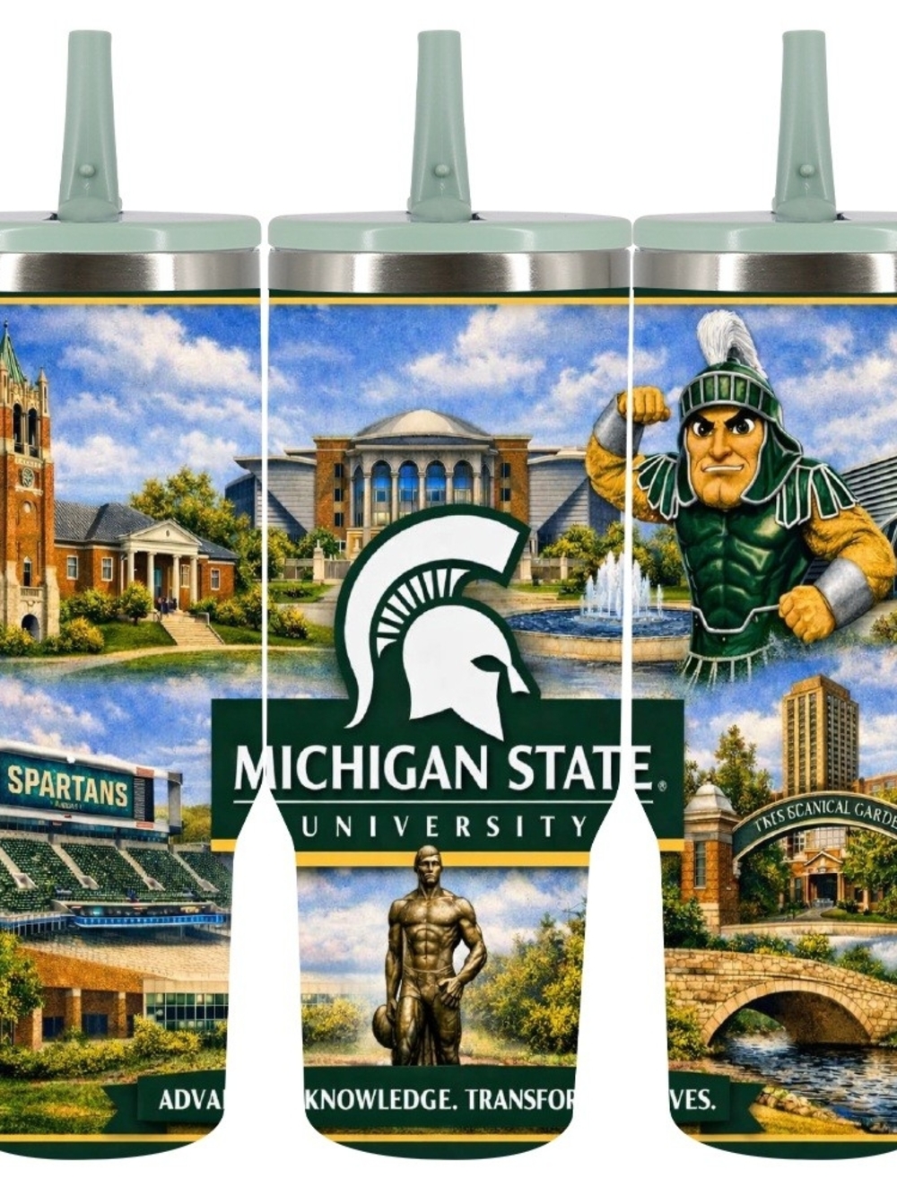 Michigan State Spartans Insulated Tumbler - Green